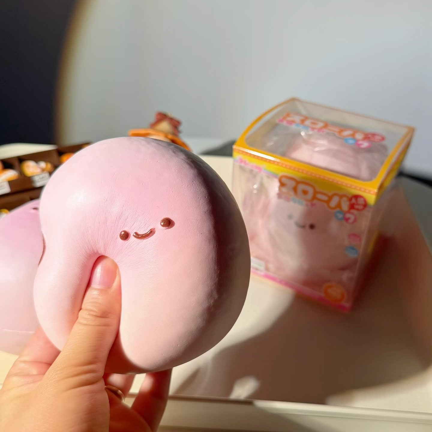 Pink Red Bean Squishy