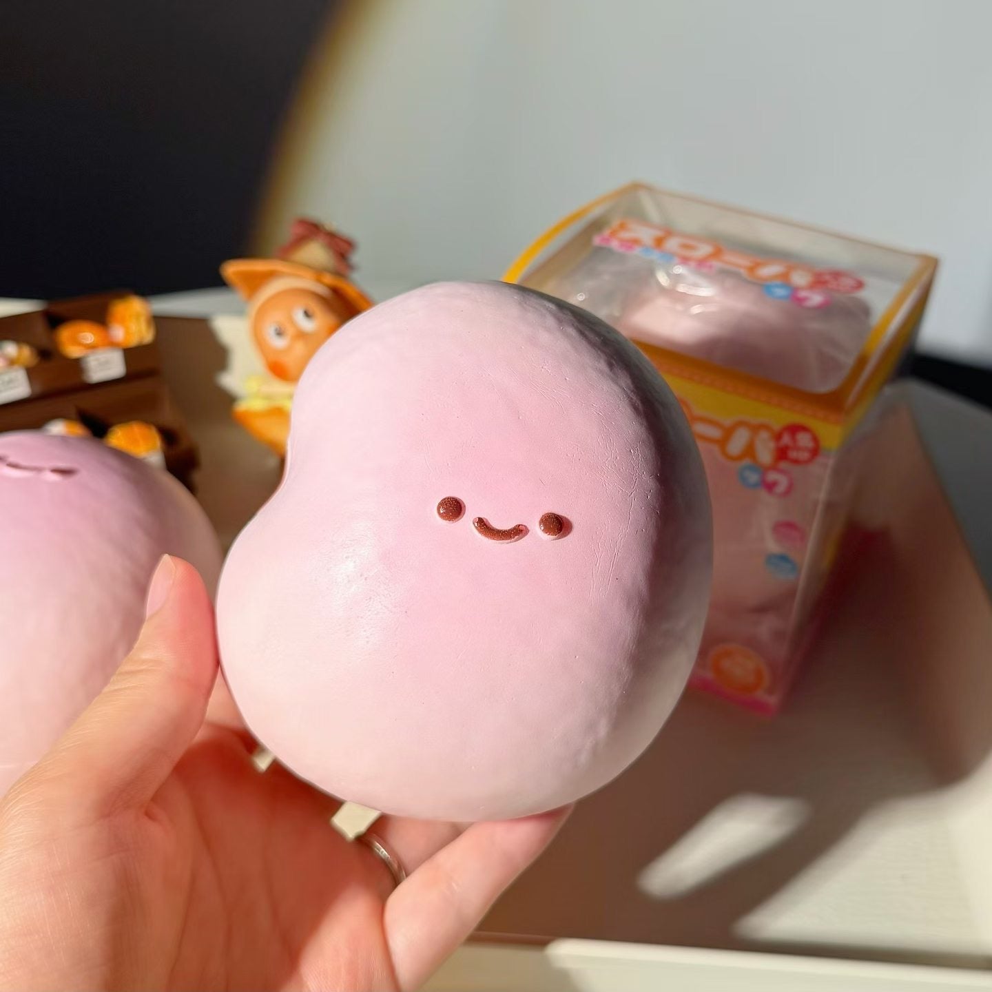 Pink Red Bean Squishy