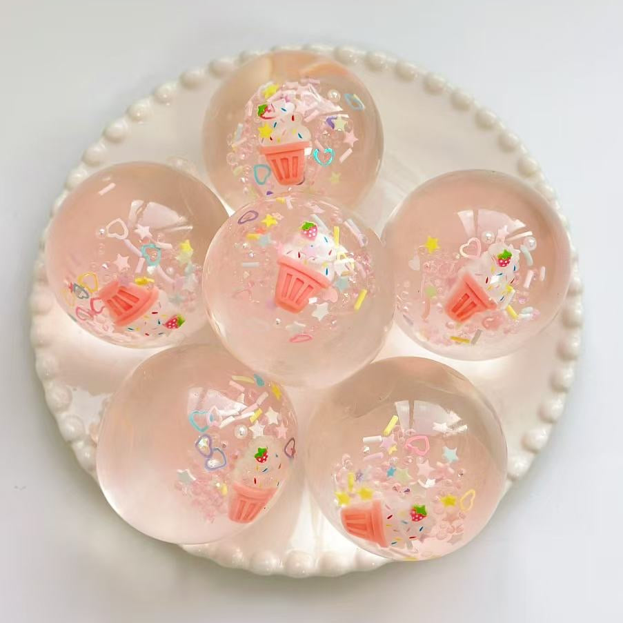 Strawberry Ice Cream Crystal Ball