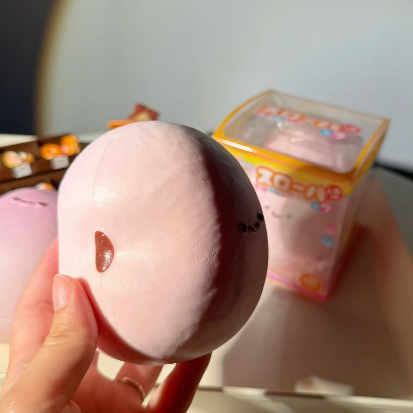 Pink Red Bean Squishy