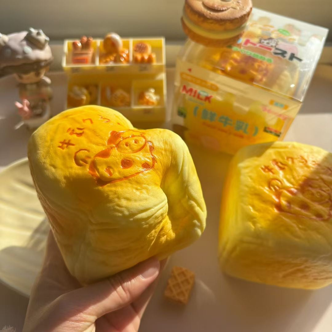 Thick Cow Toast Squishy