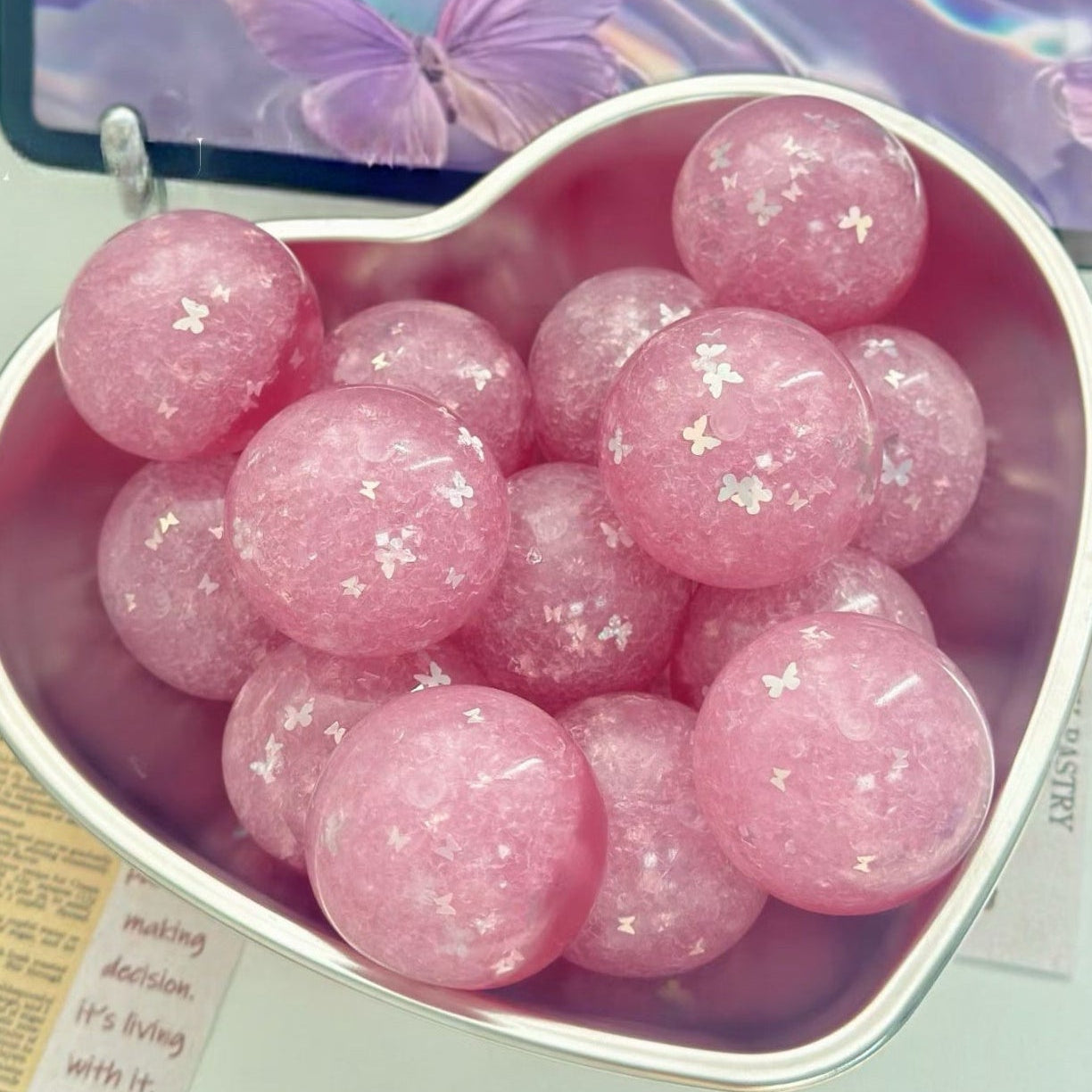 Butterfly Amethyst Slushy Ball