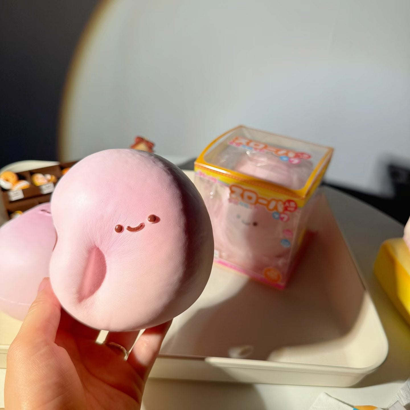 Pink Red Bean Squishy