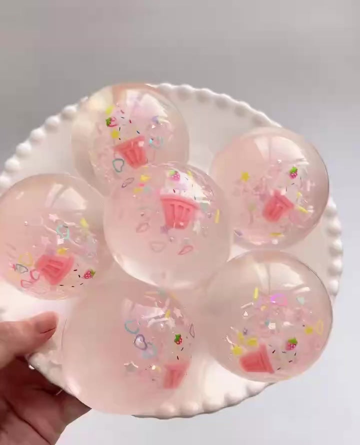 Strawberry Ice Cream Crystal Ball